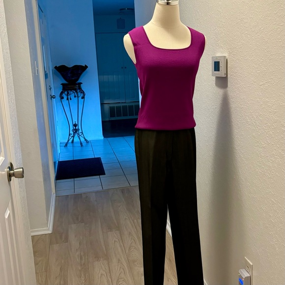 Pants, wJacket & Skirt, Suit, Gray wPale Pink Pinstripe, Jones New York, 8 & 10P - Picture 9 of 16